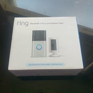 Send Offers! New Sealed Ring 3 doorbell + indoor camera security bundle set
